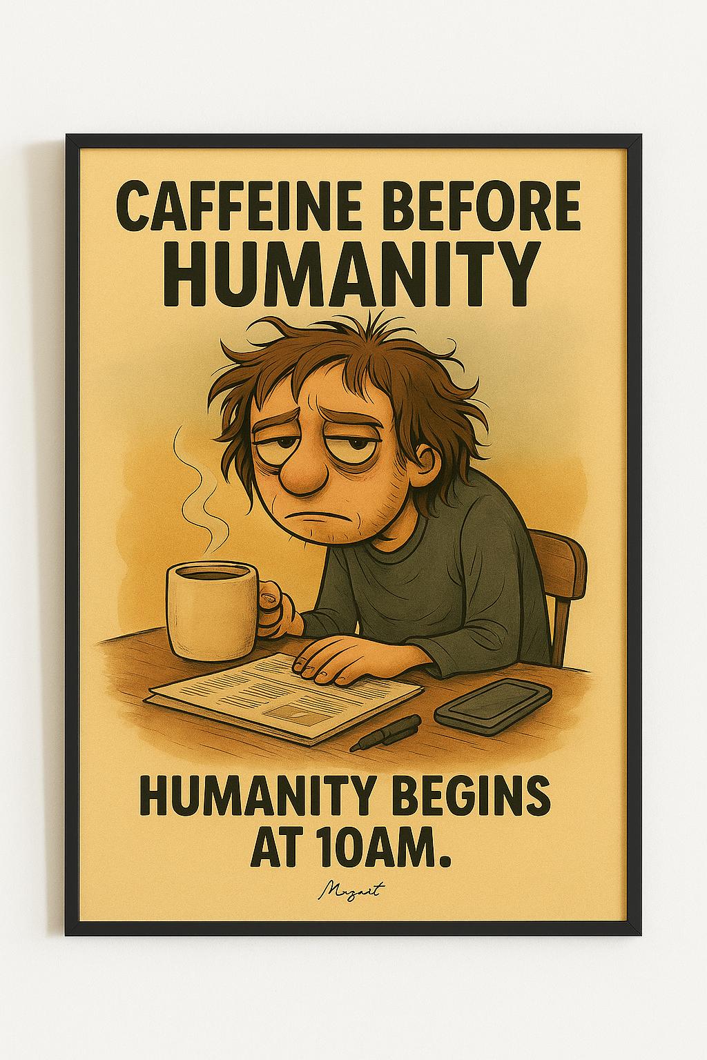 “Caffeine Before Humanity”